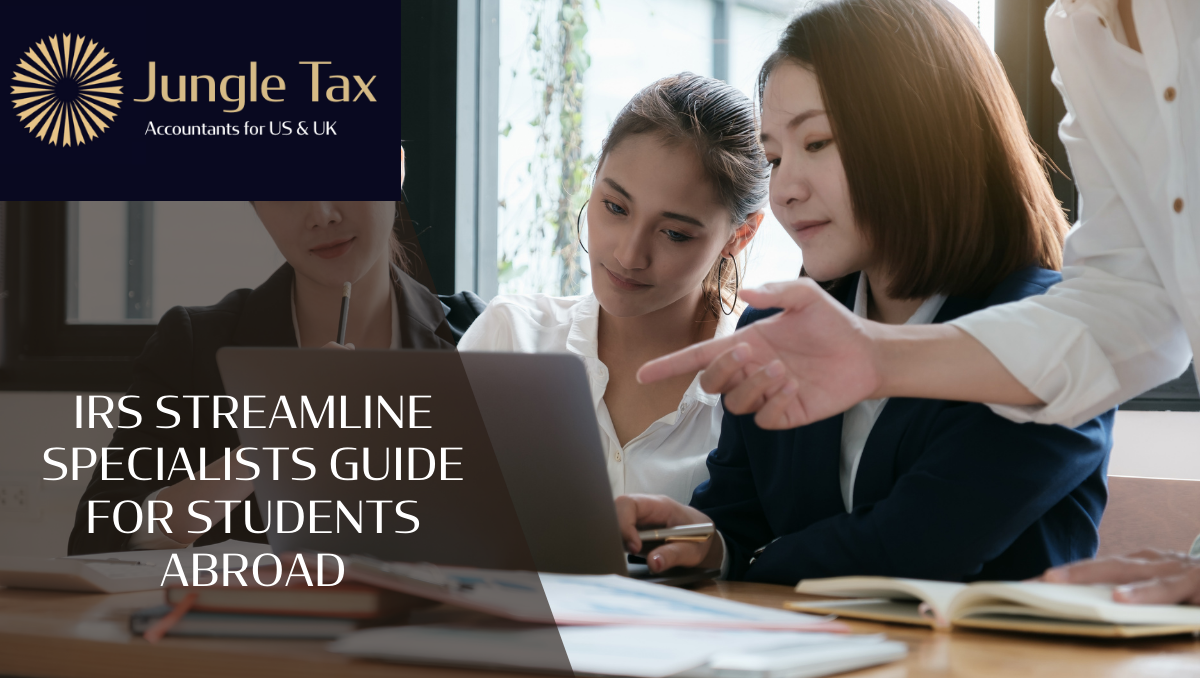 IRS Streamline Specialists Guide for Students Abroad